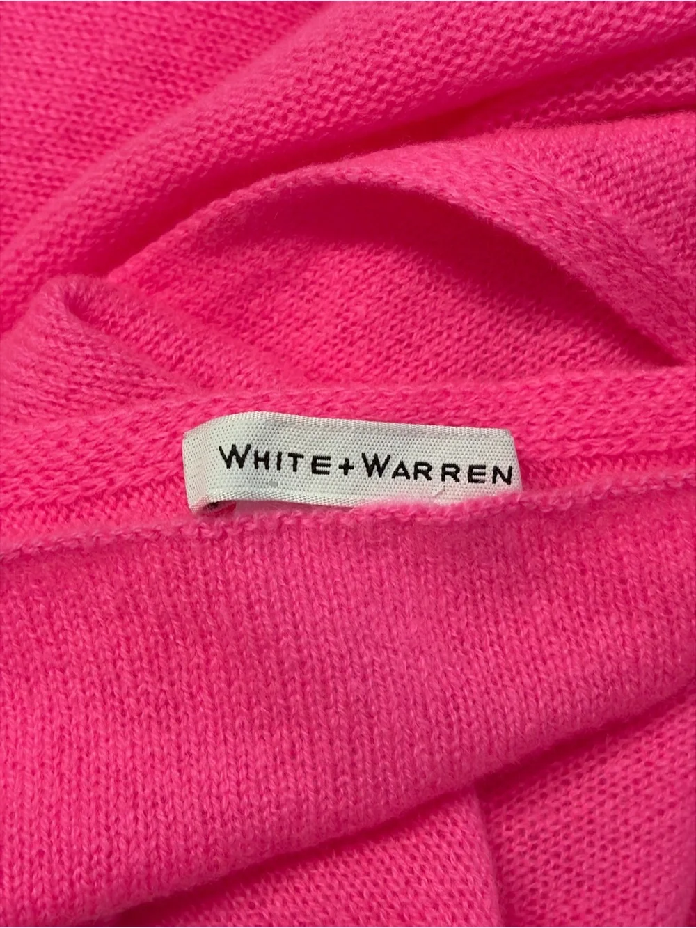 White + Warren Neon Pink Scarf